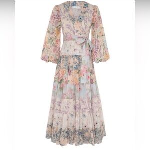 Zimmerman The Halliday Tiered Midi Dress size 1
